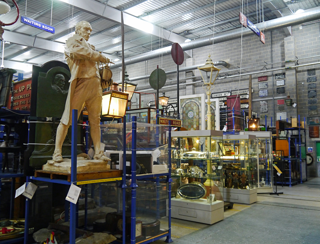 A statue of Richard Trevithick in the Railway Museum, York - Mooch monkey