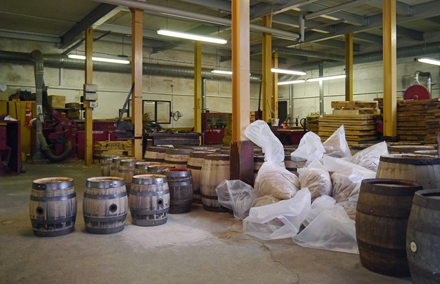 Mooch monkey at Tadcaster - wooden beer barrels being made