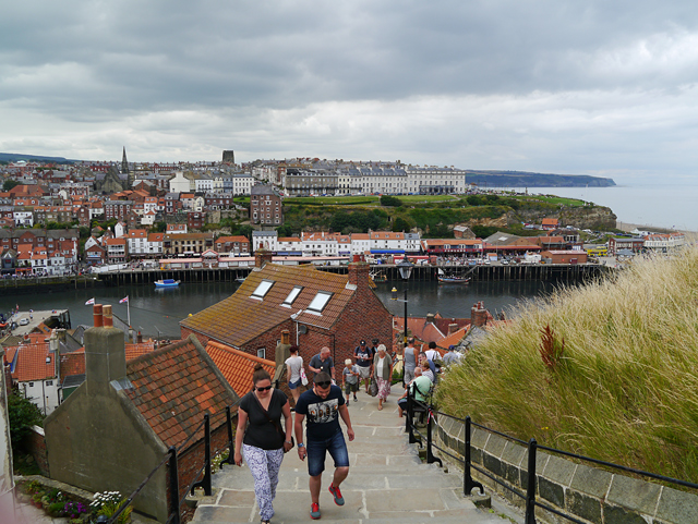 Mina Mooch monkey at Whitby - the Church Stairs