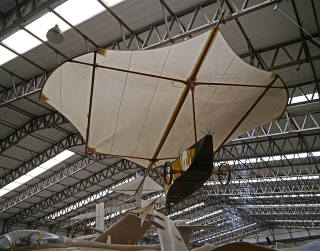 Mooch monkey at Yorkshire Air Museum, Elvington - 1853 Cayley Glider