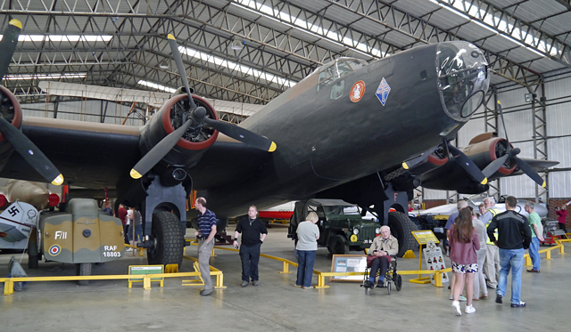 Mooch monkey at Yorkshire Air Museum, Elvington - Halifax bomber