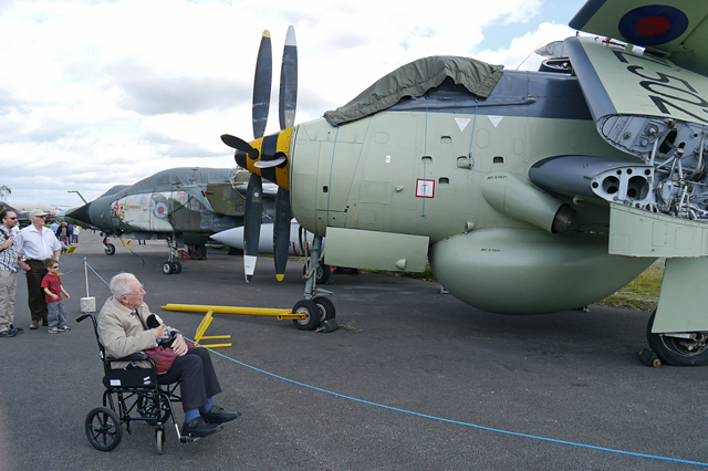 Mooch monkey at Yorkshire Air Museum, Elvington - Fairey Gannet AEW3