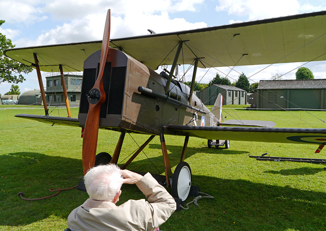 Mooch monkey at Yorkshire Air Museum, Elvington - Royal Aircraft Factory SE.5a