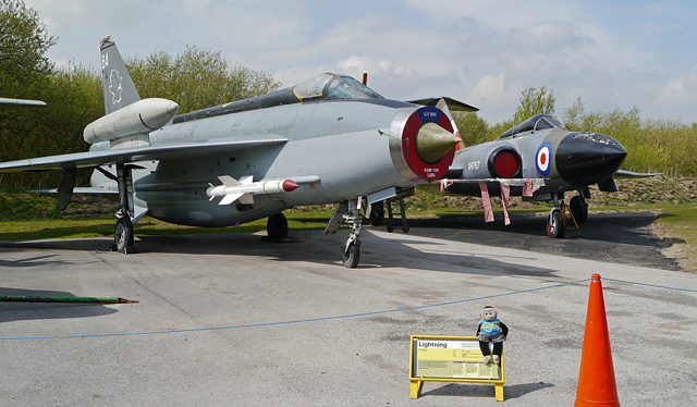 Mooch monkey at Yorkshire Air Museum, Elvington - Lightning and Javelin