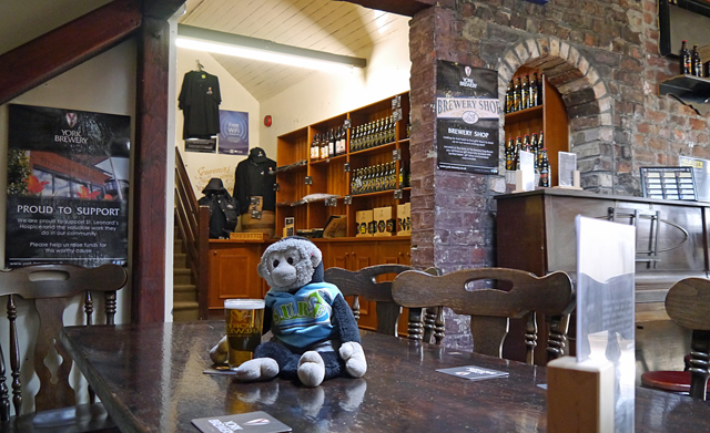 Mooch monkey at York Brewery